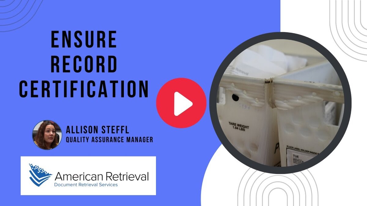ensure record certification